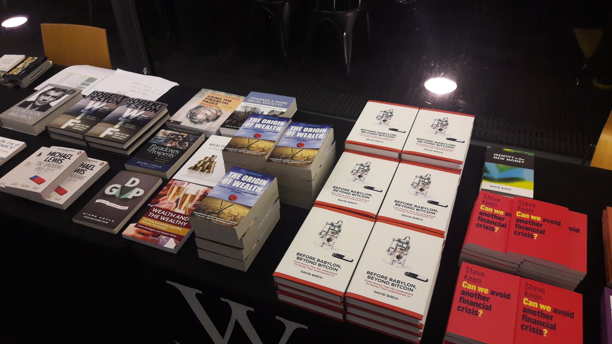 Plenty of bedtime reading at the Bristol #economicsfest  @FestivalofIdeas @Waterstones https://t.co/qB4afUS7QW